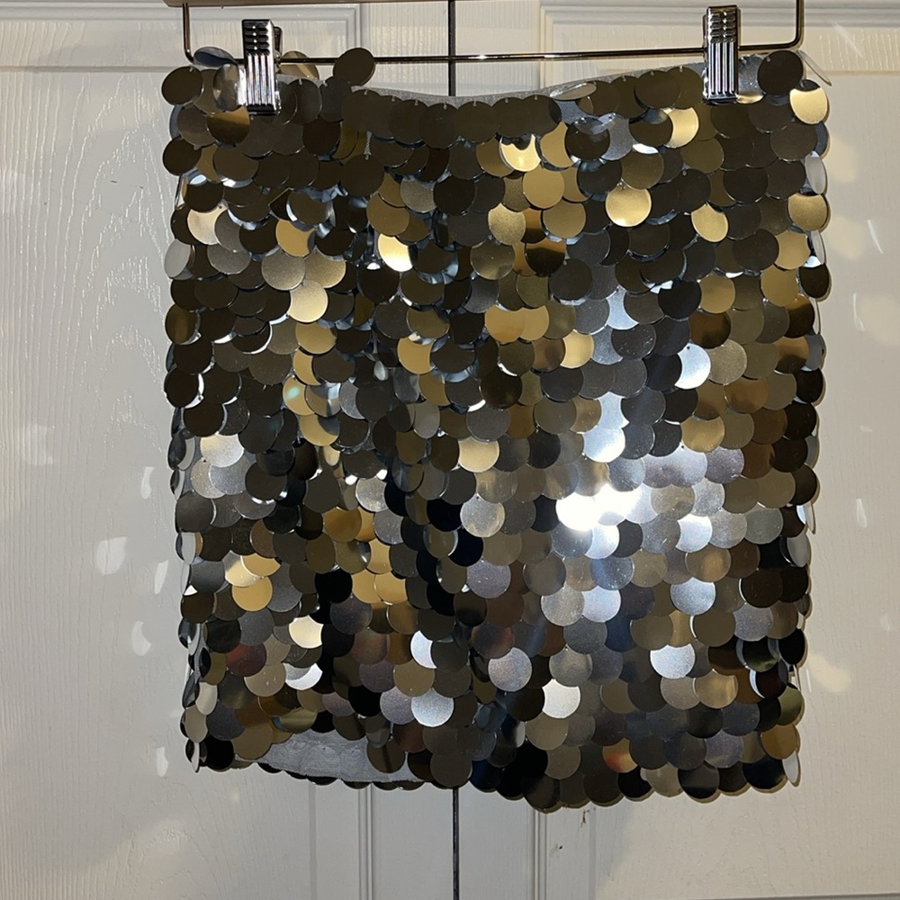 Zara Sequin Skirt - Picture 6 of 10